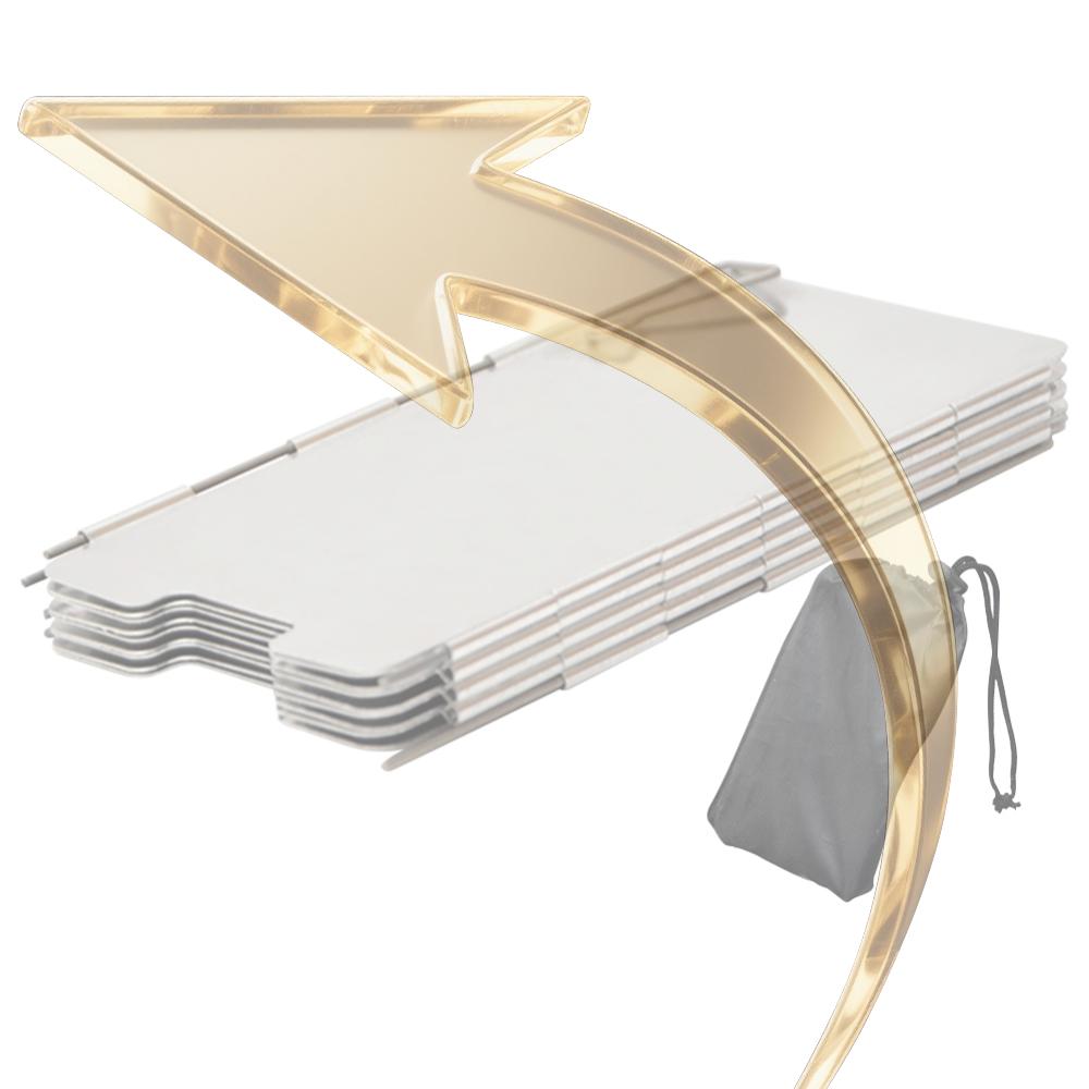 9 Plates Camping Stove Windscreen with Storage Bag Foldable Gas Stove Windshield Aluminum Alloy for Camping Picnic China Mainland