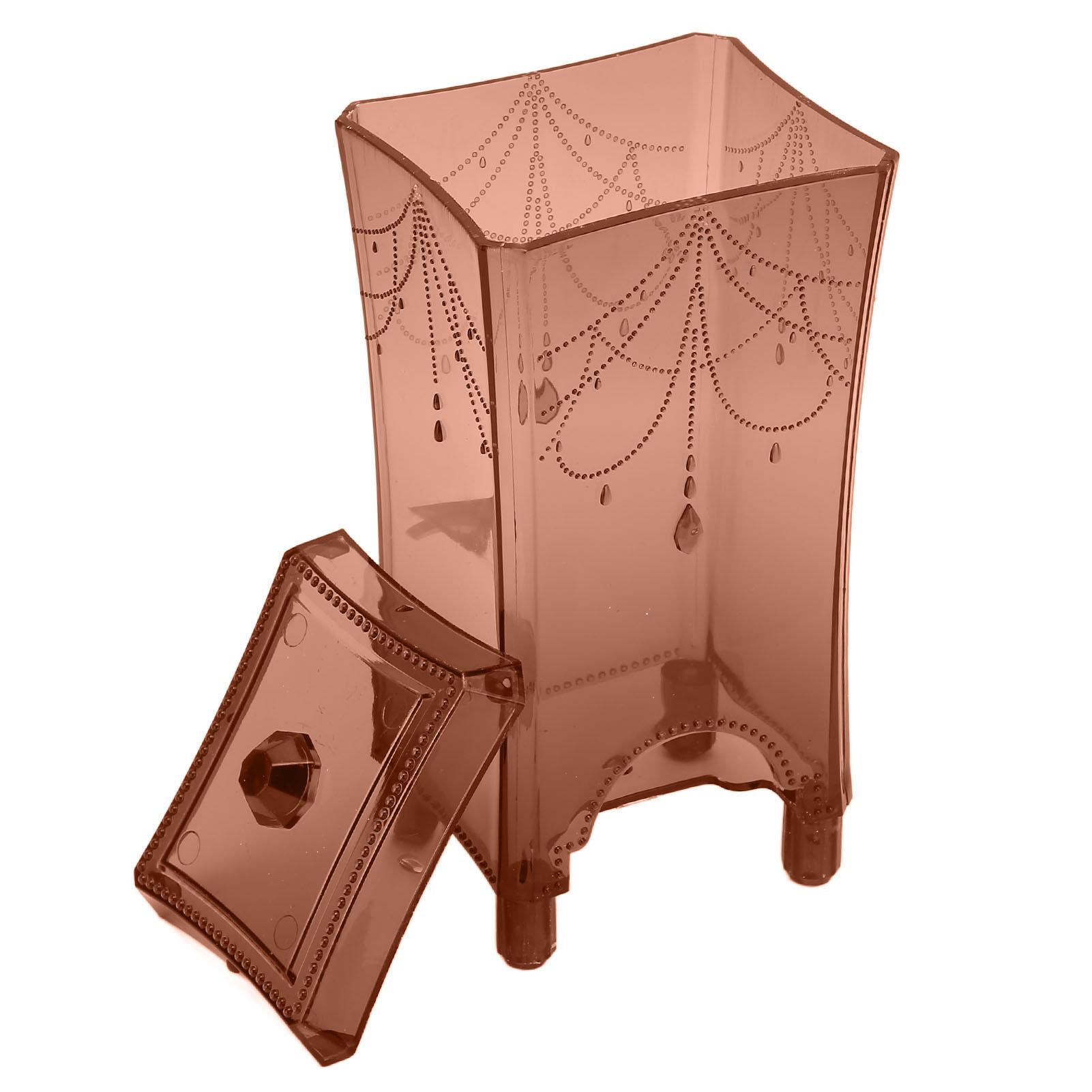 

Диспенсер для ватных дисков Прочный Долговечный АБС Прозрачный Пыленепроницаемый Легкодоступный Держатель для ватных дисков для макияжа