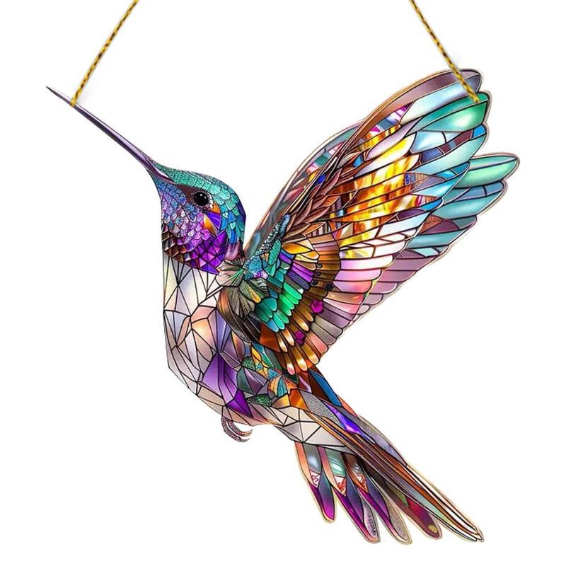 Pretty Bird Acrylic Living Room Courtyard Pendant Holiday Scene Decorative Pendant Gift