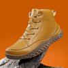 Autumn and Winter New Men Boots Plus Size 37-48 Ankle Casual Shoes For Man Retro Waterproof Non-slip Rubber Outdoor Sneakers