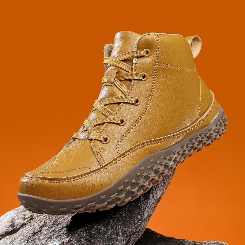 Winter Weite Zehenpartie Barfuß Schneestiefel Herren Baumwollstiefel Atmungsaktiv Gehen Wandern Schuhe Bequem Outdoor Freizeit Sneaker Zapatos