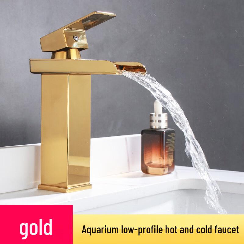 Handun Black Gold Wide Mouth Basin Faucet