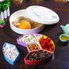 Wuhe European Style Round Plastic Candy & Snack Box with Lid