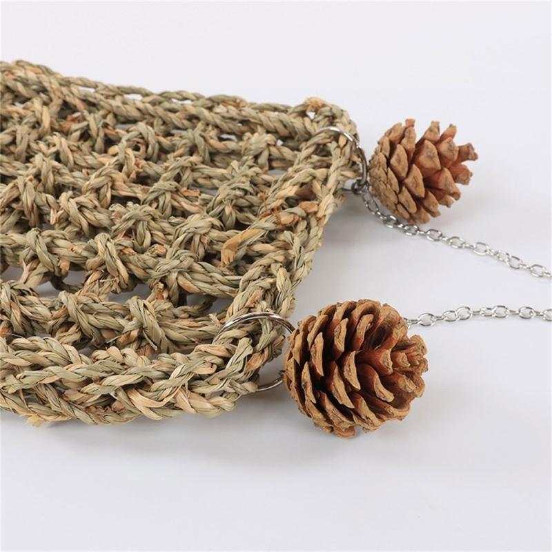 Bird Swing for Birdcage Hanging Perch Stand Cockatiel Hammock Birdcage Swing Climbing Ladder Toy for Parakeets Budgies