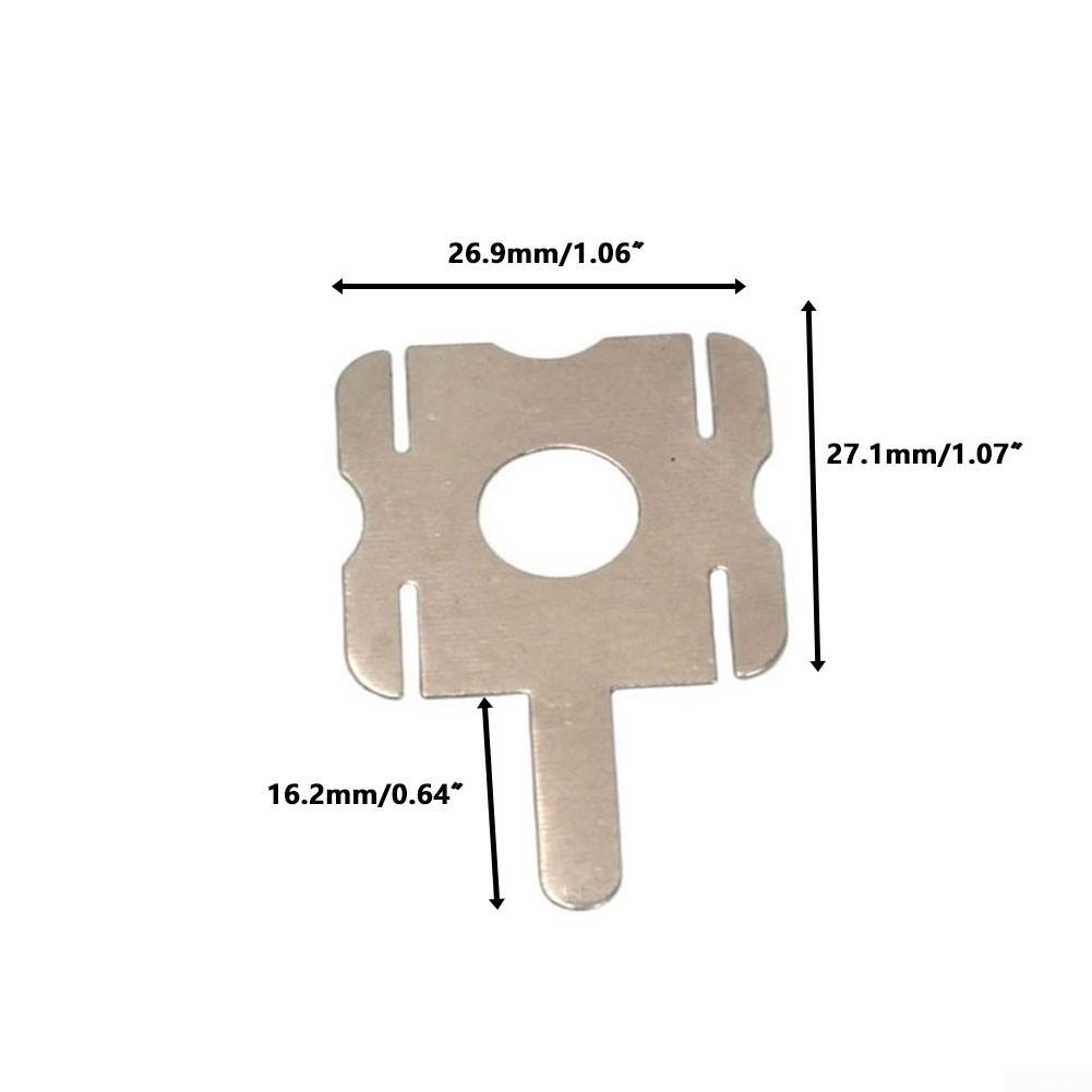 Y-shaped Nickel Strip Spot Welding Nickel-plated Steel No Scratch Silver 26*22mm