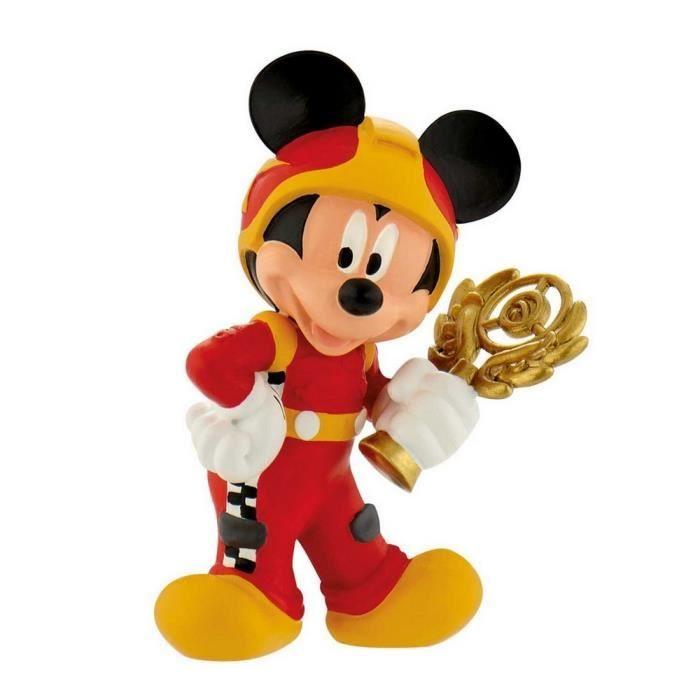 Figurine de collection - BULLYLAND - Mickey Mouse pilote de course - Sans PVC - Pour enfants - Mixte