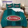 Set di tre pezzi con logo vibrante dei Detroit Pistons(1 * copripiumino + 2 * federa, senza nucleo) Copripiumino e federa morbidi e confortevoli