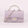 Leather rhombus chain bag women's handbag high-end new versatile single shoulder messenger small square bag
