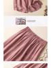 Retro Embroidered Tencel Wide-Leg Pants - Women’s High-Waist Summer Casual with Slit Tassel Details.