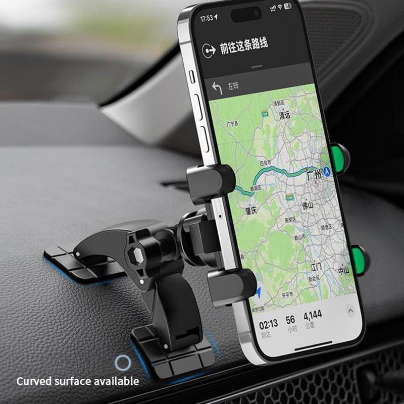 Handyhalterungszubehör mit doppelter Klebebasis für Armaturenbrett, universeller 17-mm-Kugelkopf, 360°-Drehung