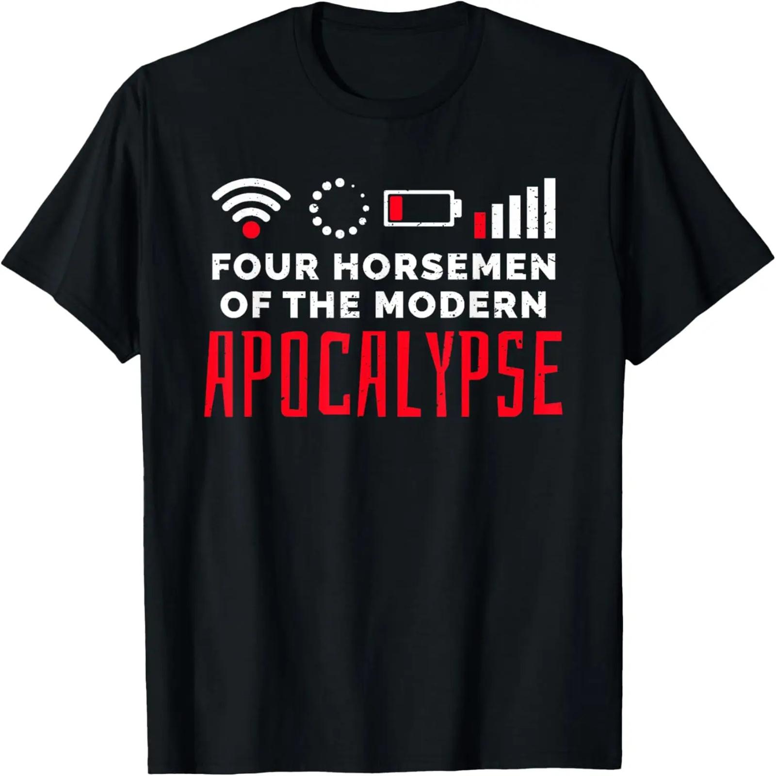 Gamer Gift The Four Modern Apocalyptic Riders  Mens Gaming T-Shirt XXXXXL разноцветный