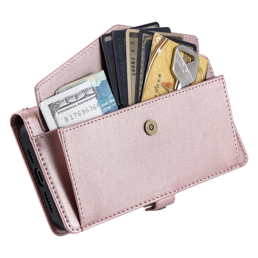 For Xiaomi 15 Pro Leather Case Wallet Stand Phone Cover with Straps