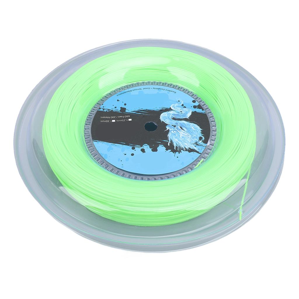 Tennis String Polyester 200m Reel Tennis Racket String for Training Fluorescent Green
