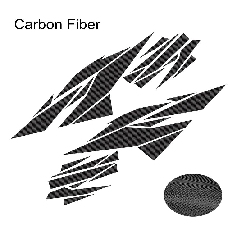 2PCS Car Door Side Skirts Stickers Fragment Splicing Style Vinyl Decals Self-adhesive Auto Body Decoration Sticker Accessories