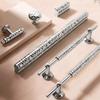 Creative Bright Chrome Single-Hole Wardrobe Cabinet Door Handle Small French Wine Drawer Pull for High-End Furniture