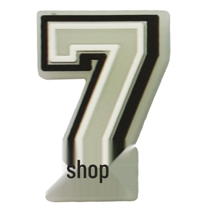 Luminous Letter Series Clog Charms: PVC Soft Rubber Shoe Flowers and Buckles