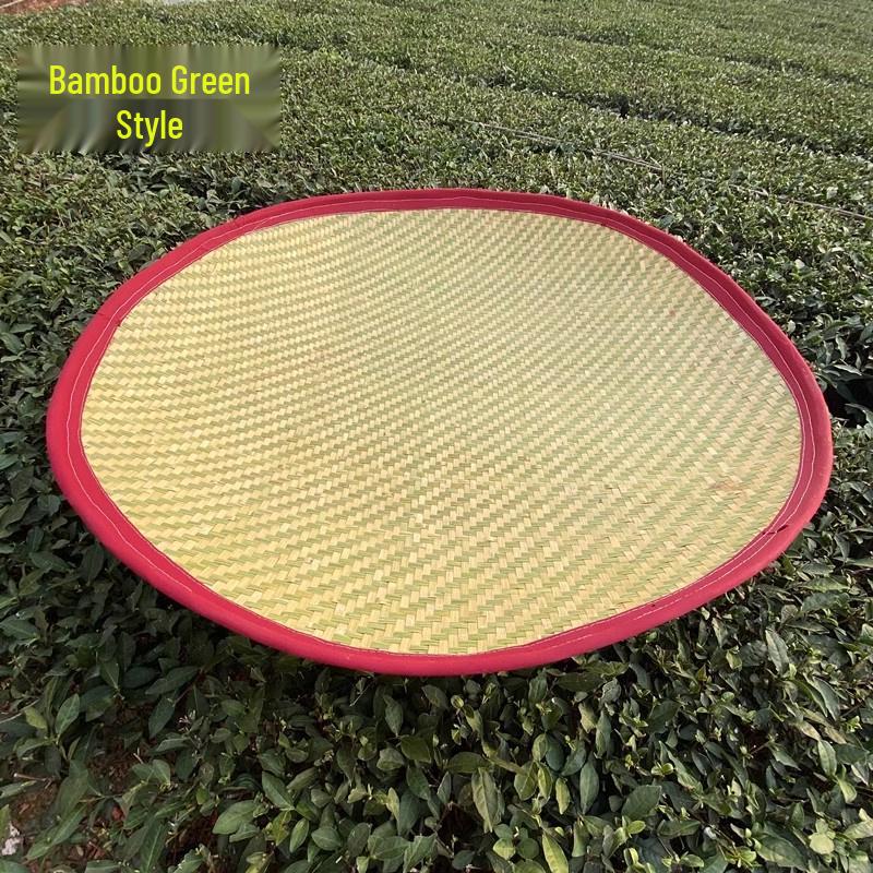 Handmade Bamboo Winnowing Basket Tea Tray – Soft Arc Design