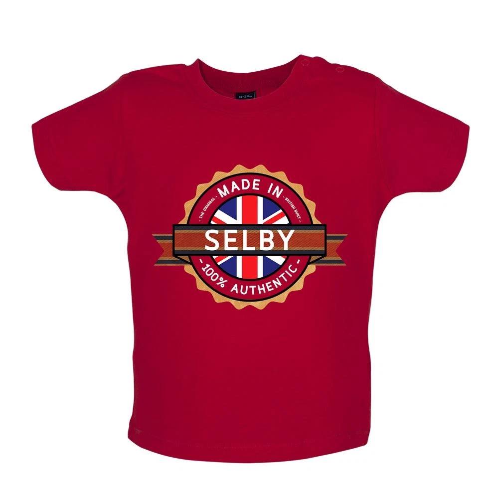 

Made IN Selby -Baby Kids Boys Girls Unisex T-Shirt / Romper Tees Top- City City Village Born Love Live 160