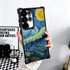 Van Gogh Oil Painting Aesthetics Plating Phone Case For Samsung Galaxy S24 S25 FE S26 Edge S23 Ultra S22 S21 Plus S20 Anti-Fall