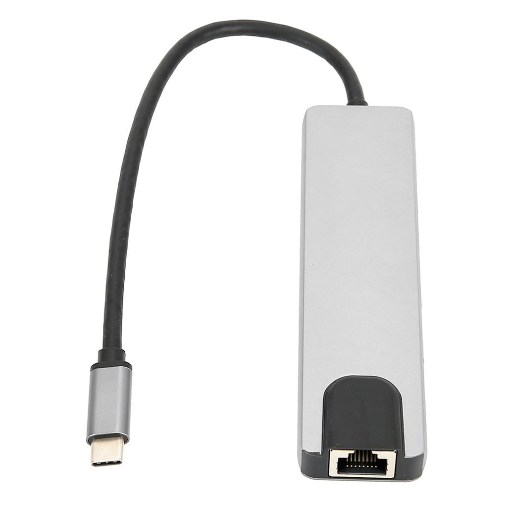 TypeC 6 in 1 Hub MultiFunctional Expansion Dock TypeC to UHd TYPEc HDTvSsrj45
