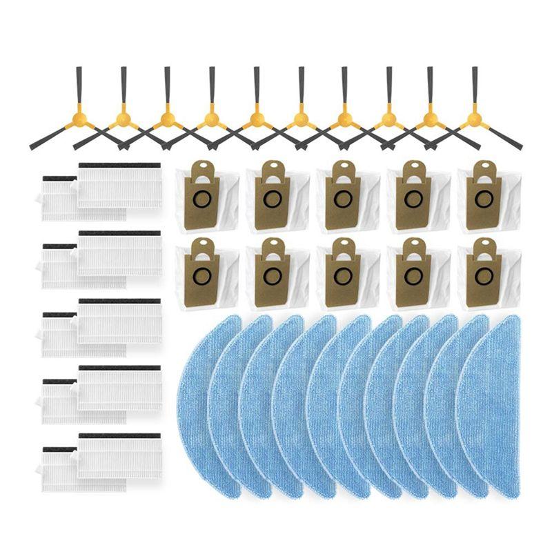 

AEE4-For ABIR R30 Robot Vacuums Spin Edge Side Brush Hepa Filter Mop Cloths Rag Dust Bag Spare Parts Accessories Parts Replaceme