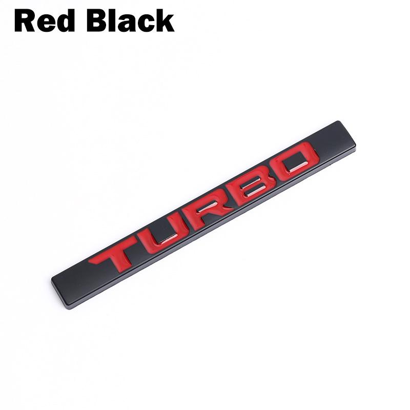Car Styling Metal Turbo Logo Car Emblem Premium 3D Sport Badge Auto Rear Trunk Sticker Side Fender Accessories Decal