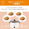 LITHON Electric Slow Cooker, 3.0L, Easy Automatic Cooking, Hands-Free Operation, Enamel Inner Pot, Time-Saving Cooking, 5 Recipes, Large Capacity, 2 T