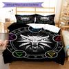 Action role-playing  Pattern Bedding Quilt Set Quilt Cover Pillowcase Home Decoration Birthday Gift (1 * duvet cover + 2 * pillowcase, without core)