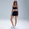 Alosco Women's High-Waisted Breathable 2-in-1 Yoga and Running Shorts - Anti-Exposure Summer Activewear
