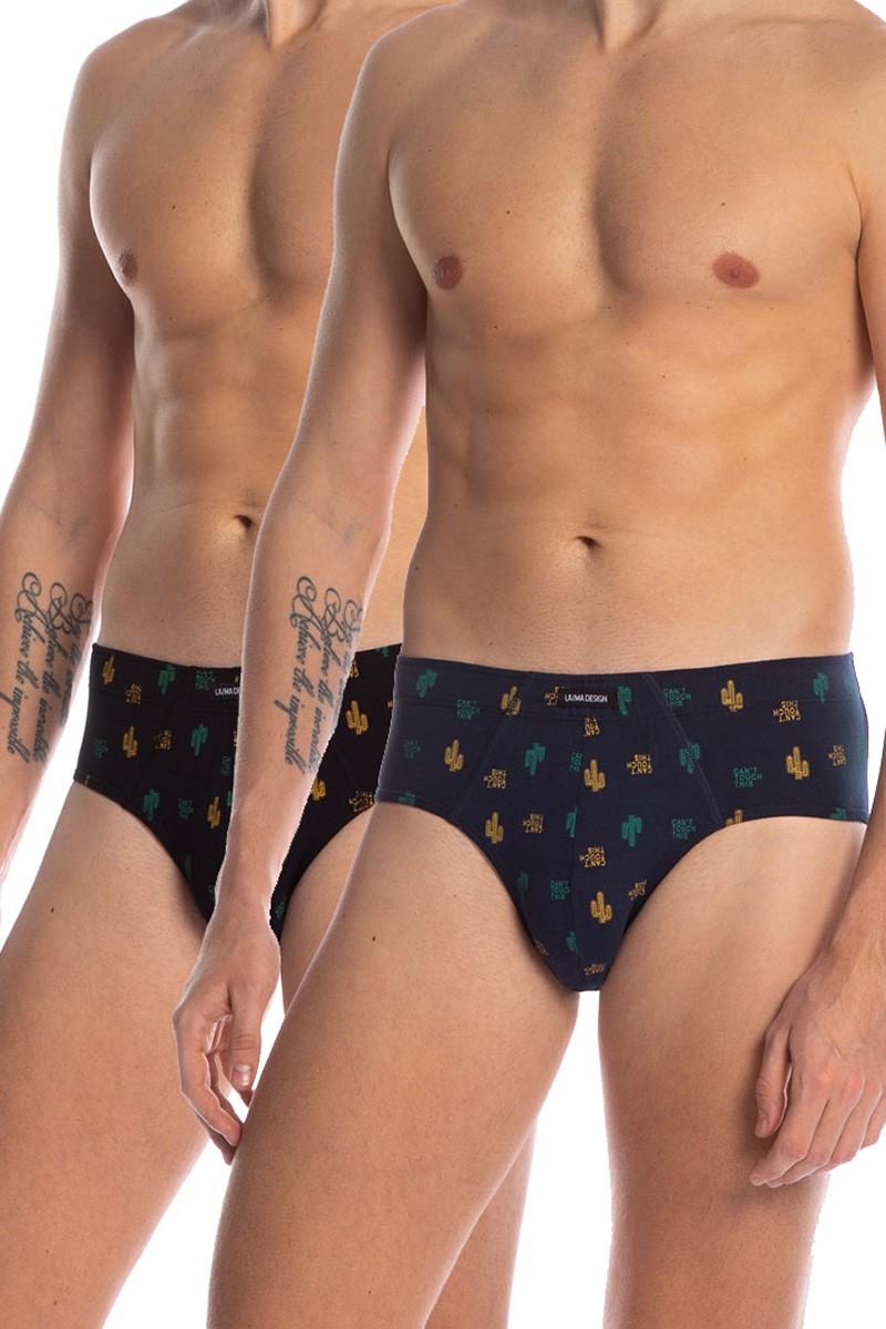 

Труси сліп, 2 штуки Lama (87149) 48(M) різнокольорові кольору