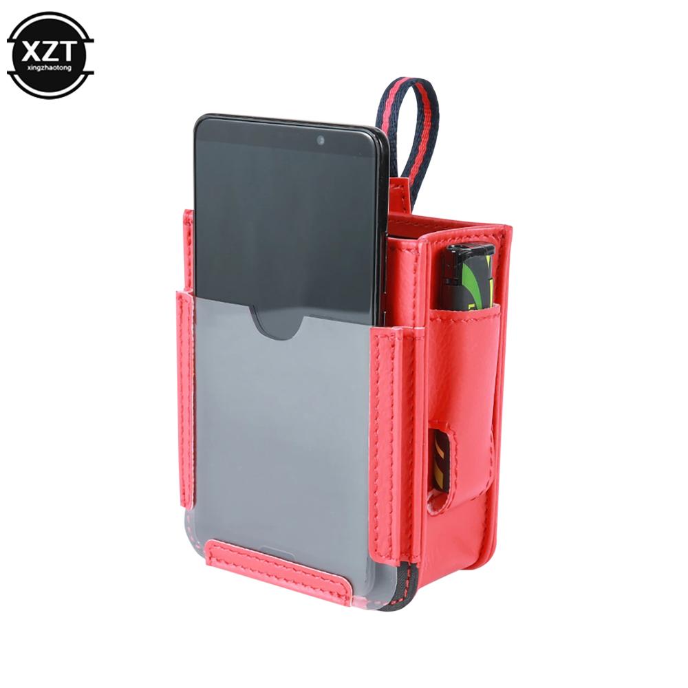 Car Air Outlet Pocket Multi-use Cell Phone Hanging Storage Bag Microfiber Leather Vehicle Organizer Car Accessories Interior