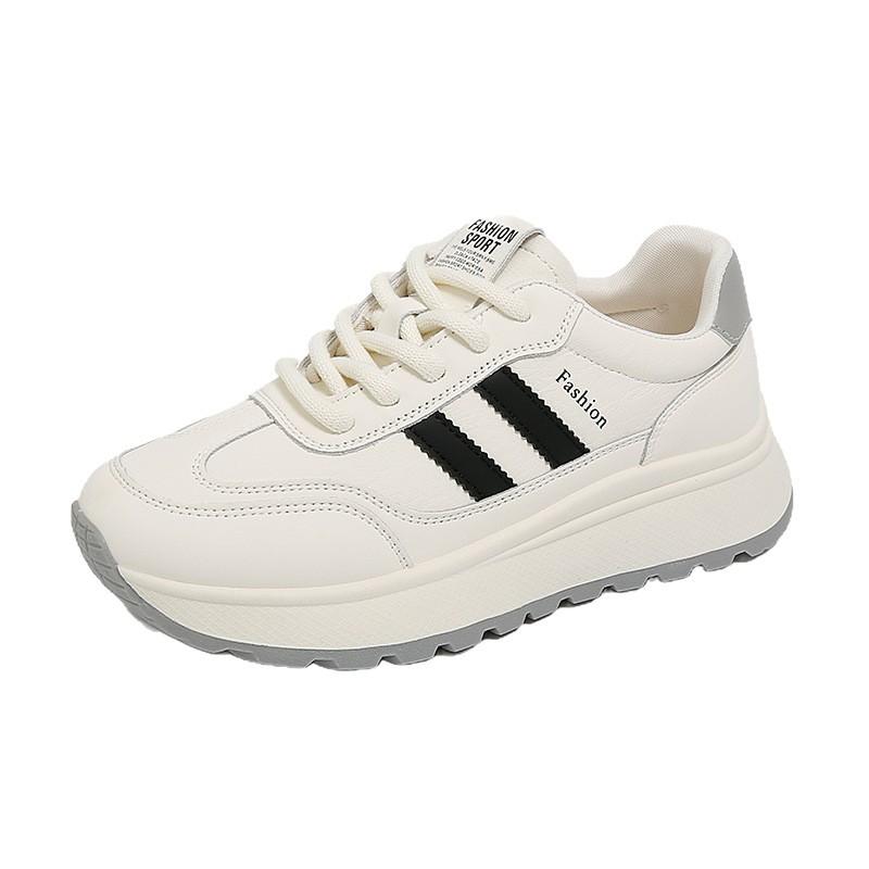 Mesh breathable thick-soled white shoes women's new versatile and lightweight sports and leisure versatile Forrest Gump shoes in summer 2025