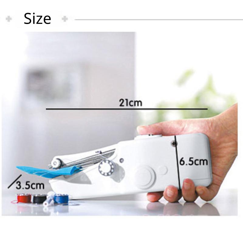Portable Mini Handheld Sewing Machine Stitch Sew Needlework Cordless Clothes Fabrics Electric Sewing Machine