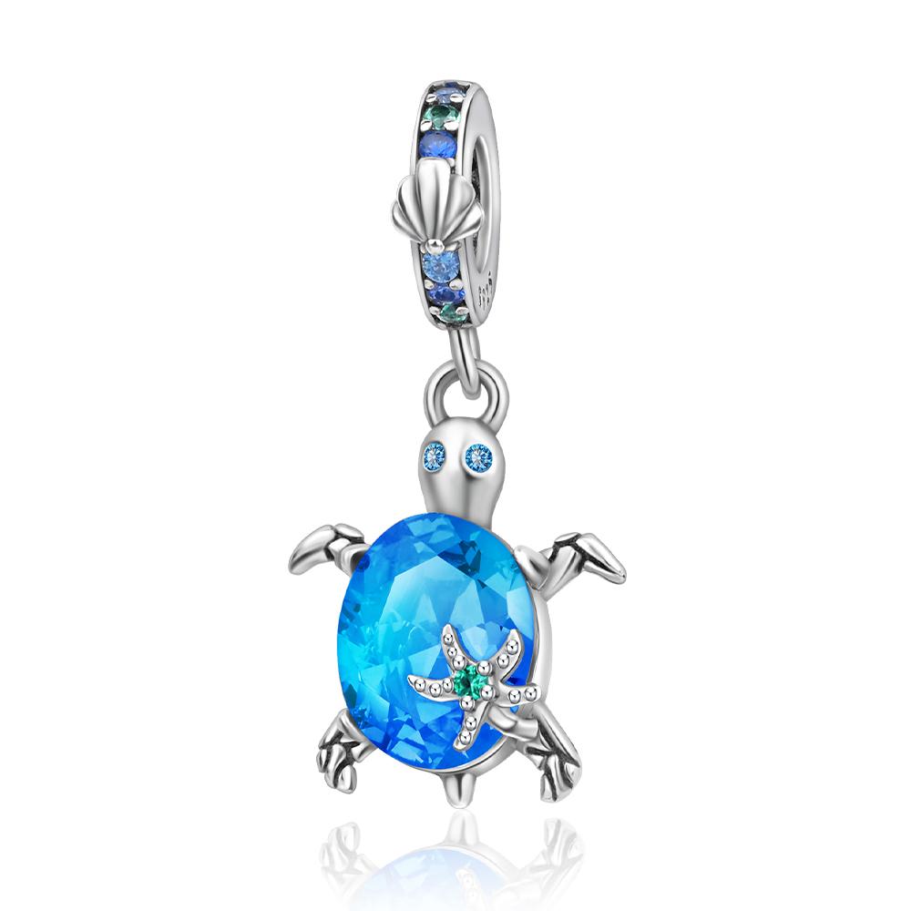 Copper Ocean Theme Turtle Octopus Seashells Charms Beads Fit Original Bracelets Diy Jewelry Making Women