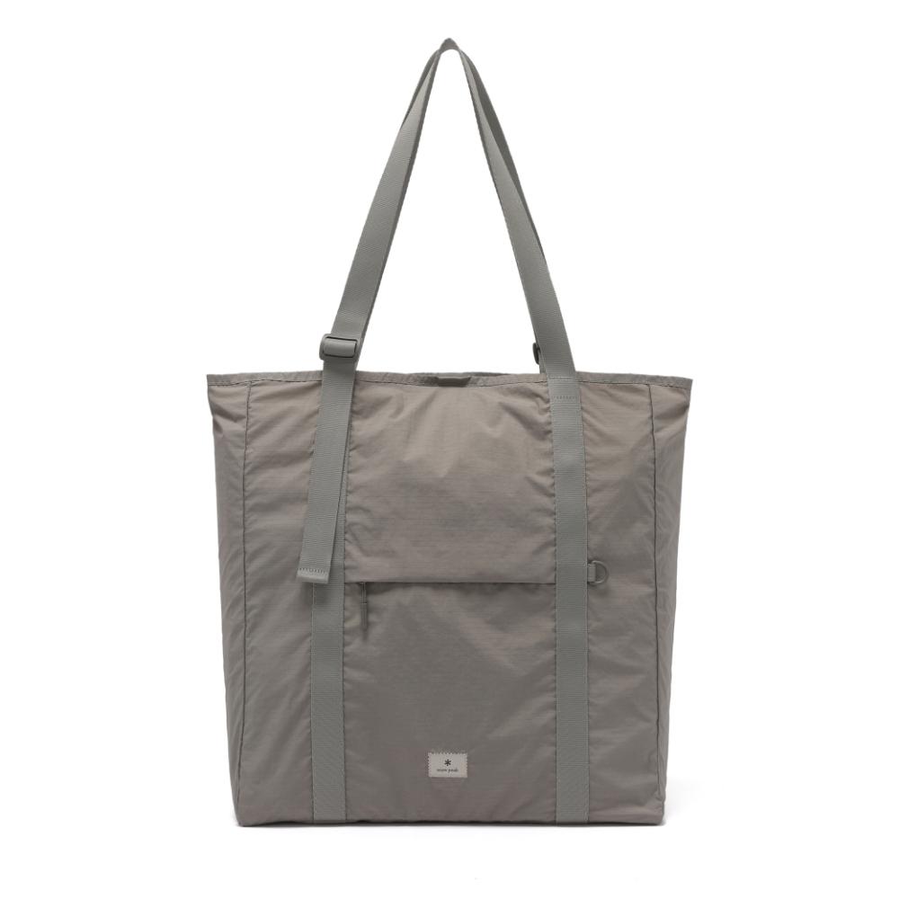 Snowpeak Apparel Pro Light Lightweight Packable Shopper Bag 20L (S26Muttb75) Vintage Gray