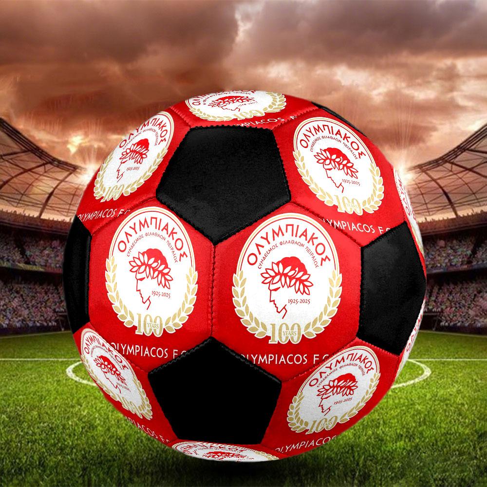 1 Stück Olympiacos Piräus Größe 5 Fußball PragHallenfußball Ball Bunt Alle Altersgruppen Maschinengenäht PVC Wettkampfbereit Langlebig Hoher Rückprall