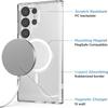 Magsafe Magnetiskt Fodral för Samsung Galaxy S24 S21 FE S22 S23 Ultra Plus S23 FE Trådlös Laddning Stötsäkert Genomskinligt Skydd