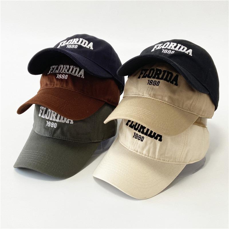 Frühlings- und Sommer-Baseballkappe Herren Buchsticken Sonnenhut Kinder Outdoor Freizeit Vielseitige Partnerkappe