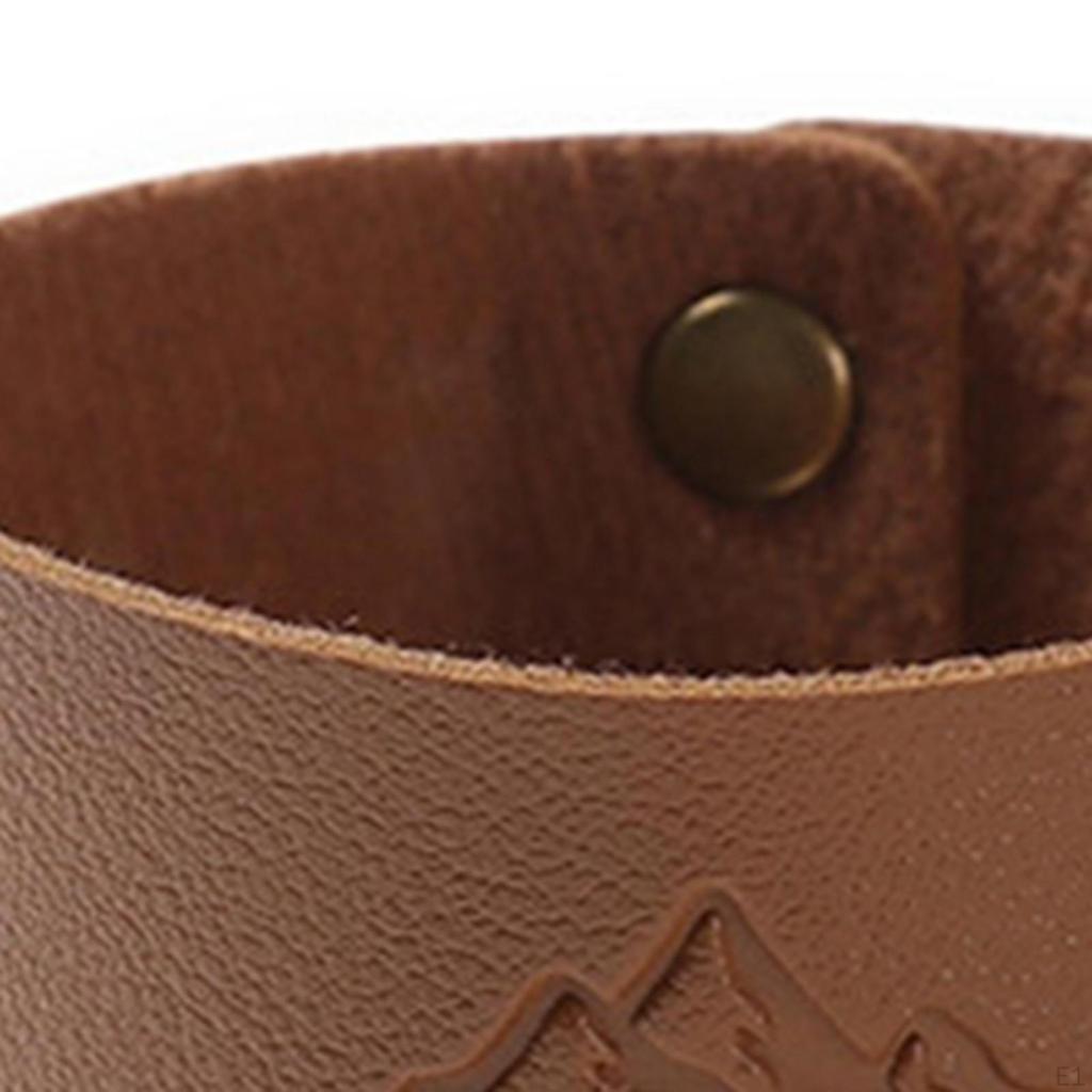 PU Leather Cup Sleeve Stylish Cold Drink Holder Portable