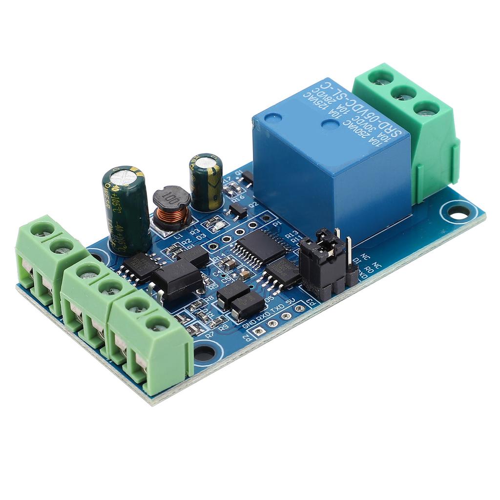 DC7 24V Relay Module 1 Channel Input Output with Anti Reverse Connection Protection RS485 TTL