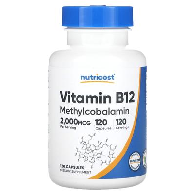 Vitamin B12, 2,000Mcg, 120 Capsules