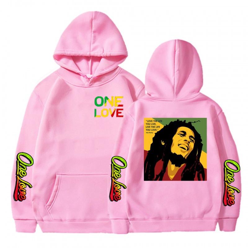 Raper Bob Marley Nadruk męska/damska bluza z kapturem