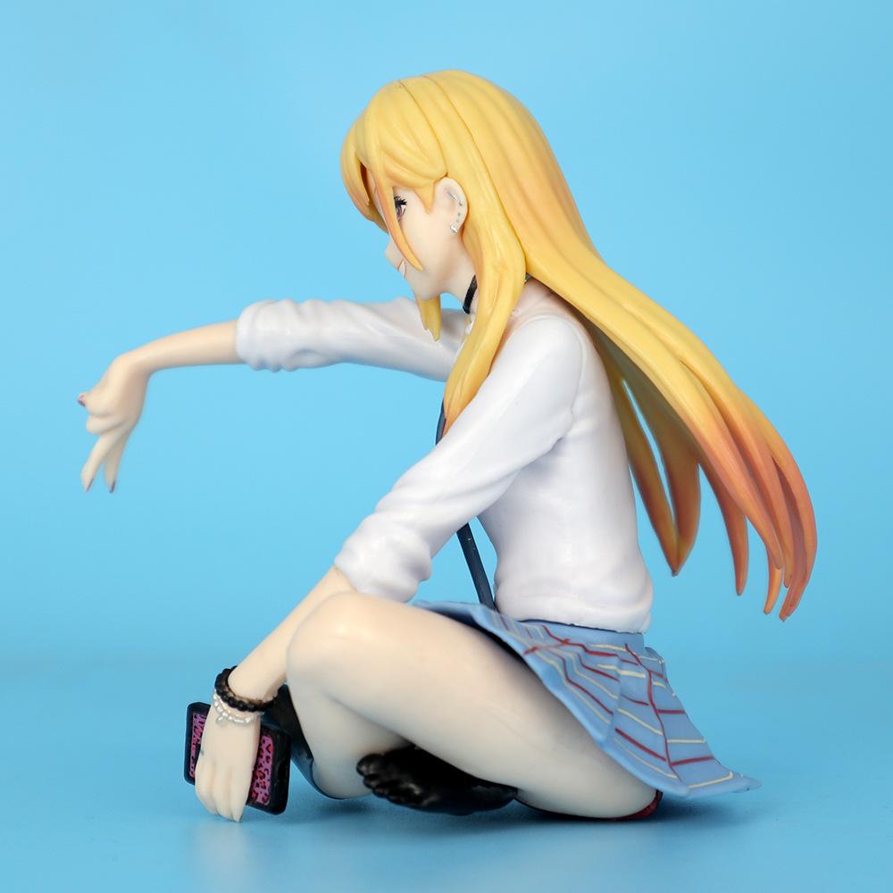 10cm Anime My Dress Up Darling Kitagawa Marin Figur Nudelstopper Figur Sitzende Position Modell Statue Spielzeugpuppe Actionfigur