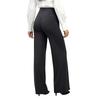 Women's Work Pants, Wide-Leg Yoga Pants, High-Waisted Sweatpants
