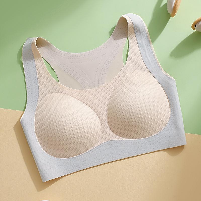 Thin developmental junior high school bra cover breathable without steel ring soft support sports vest
