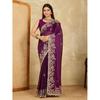 Midnight Elegance Rangoli Silk Saree