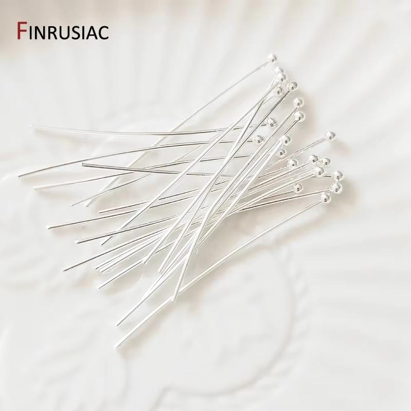 

0.7*40mm 14K Gold Plated Brass Ball Head Pin/Flat Head Pins/Eye Head Pins For Jewelry Making Beading Pins Findings Supplies