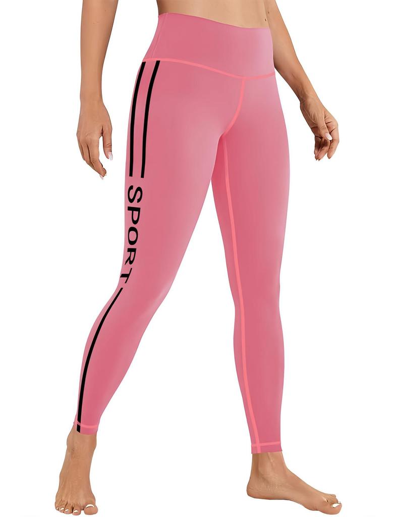 Kadın Yüksek Bel Düz Renk Yoga ve Fitness Pantolonu