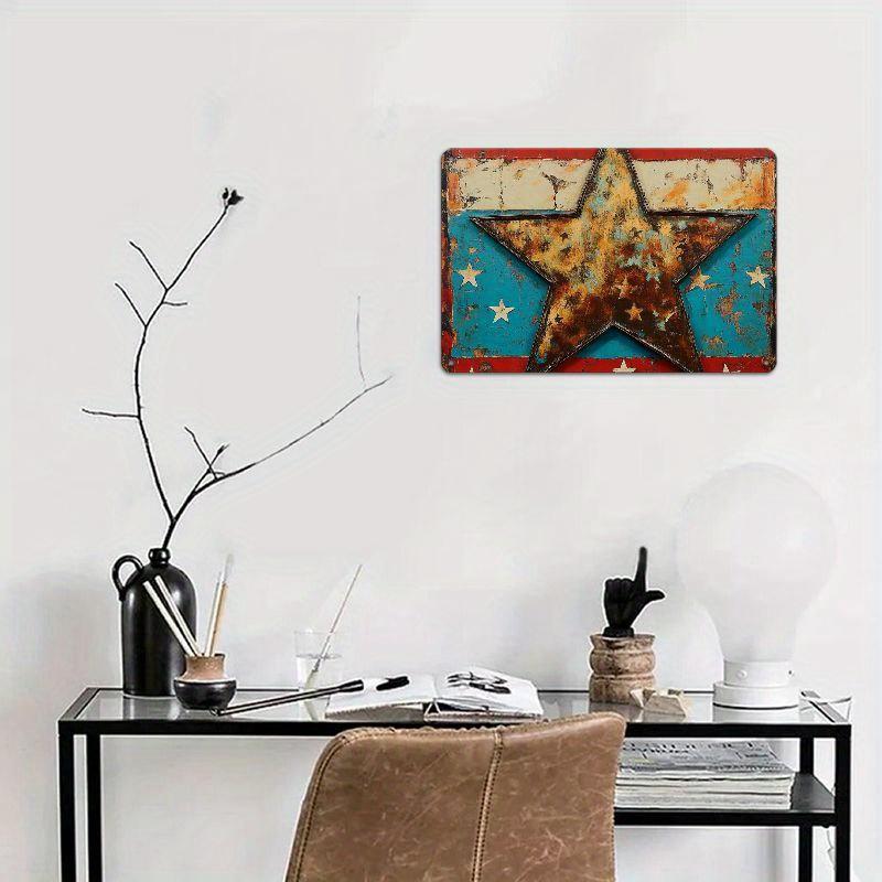 2D flat 30*20cm Wooden It Features Bold Stars Five Pointed Star Image Printing Wooden Sign Best Friend Birthday Gift