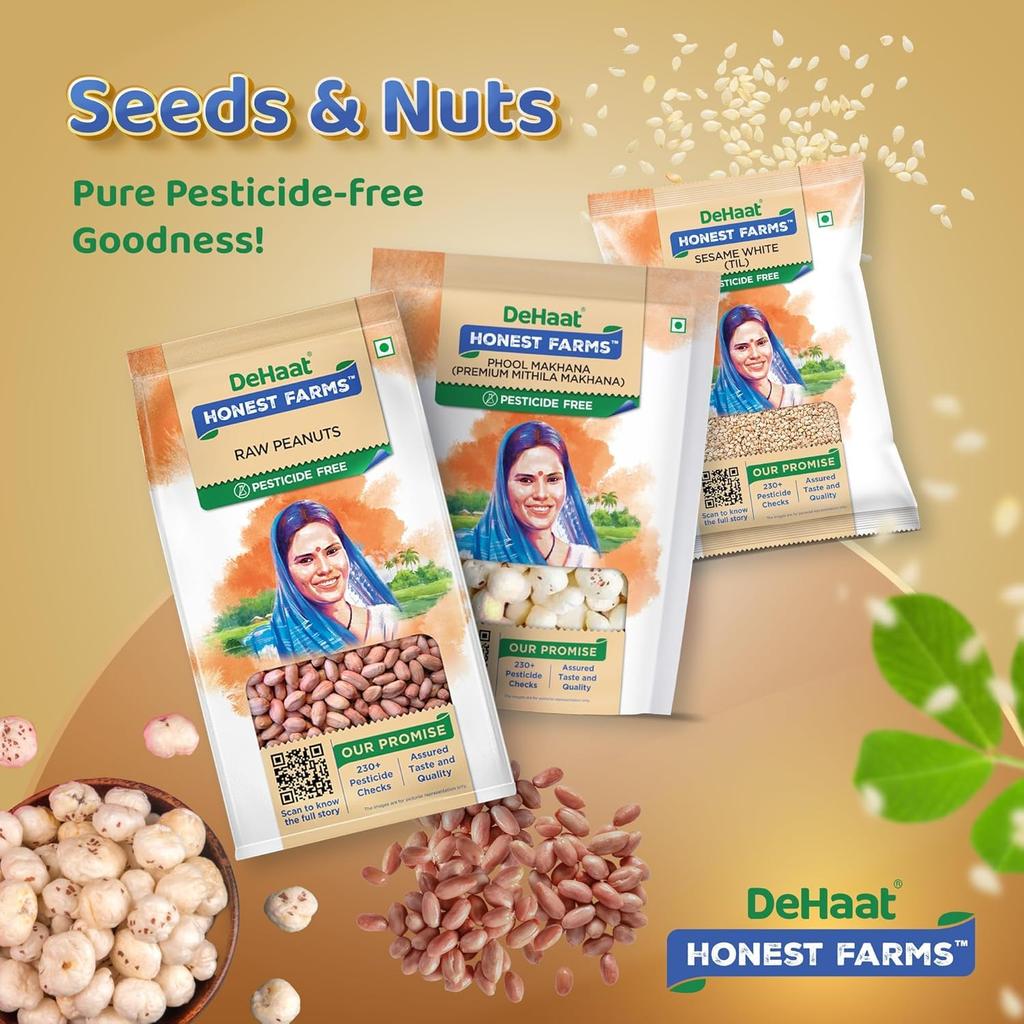DeHaat Honest Farms Pesticide Free Unpolished Green Moong 500 GM
